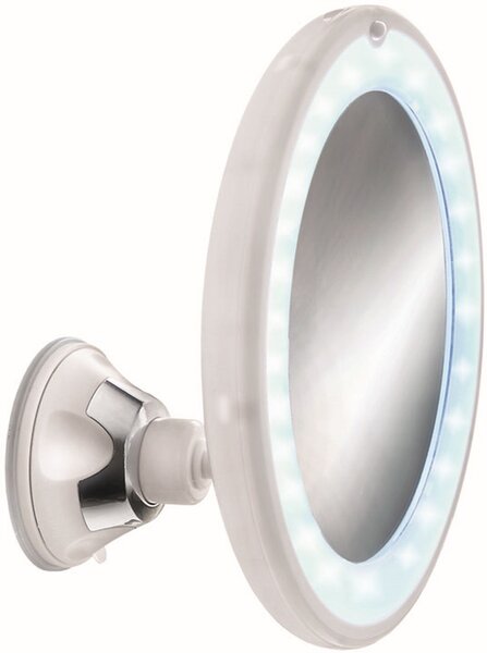 Kleine Wolke Flexy Light oglindă cosmetică 17.5x17.5 cm rotunde cu iluminare alb 5819114886