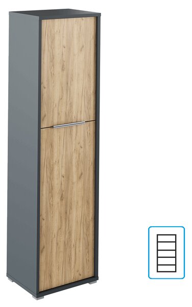 Dulap Hamila NEW TYP 08 (grafit + Stejar artisan). 1028763