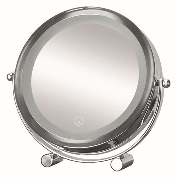 Kleine Wolke LED Mirror oglindă cosmetică 15x15 cm rotunde cu iluminare crom 5886124886