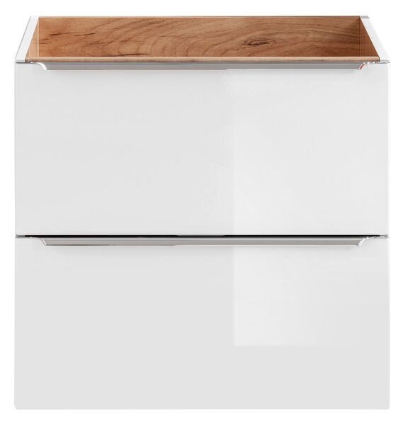 Comad Capri White dulap 60x46x57 cm sub chiuveta pe perete alb-stejar CAPRIWHITE820BFSC