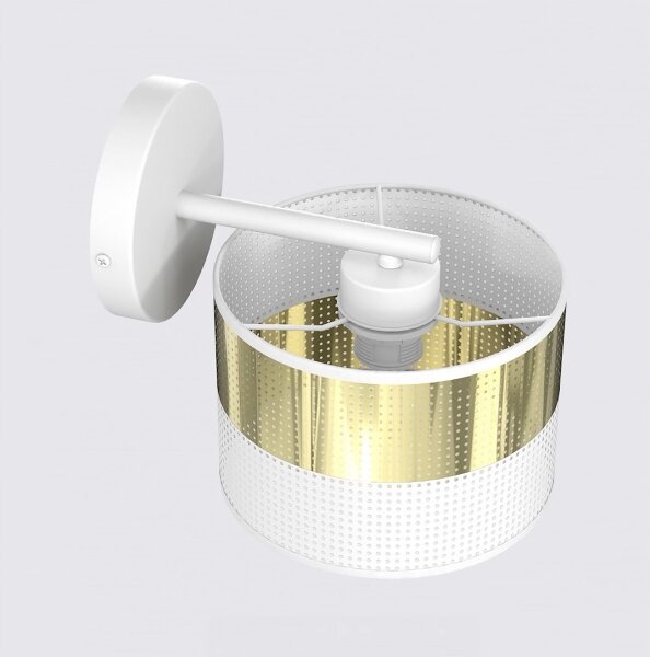 Aplica de perete LUX 1xE27/15W/230V alb/auriu