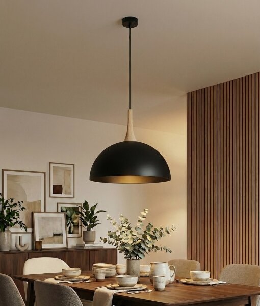 Pendul NAUTICA pe cablu, 1xGX53/12W/230V, negru