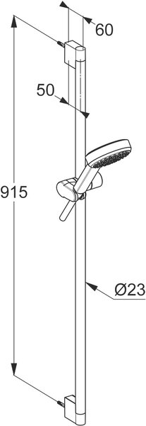 Kludi Dive set de duș perete crom 6891005-00