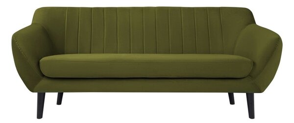 Canapea cu tapițerie din catifea Mazzini Sofas Toscane, 188 cm, verde