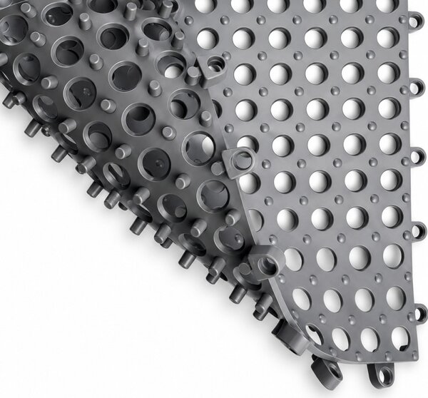 10 bucati Covor antiderapant baie cu drenaj, tip puzzle, 30x30 cm