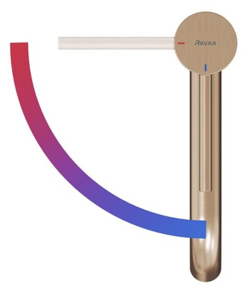 Ravak Espirit baterie lavoar stativ auriu X070403