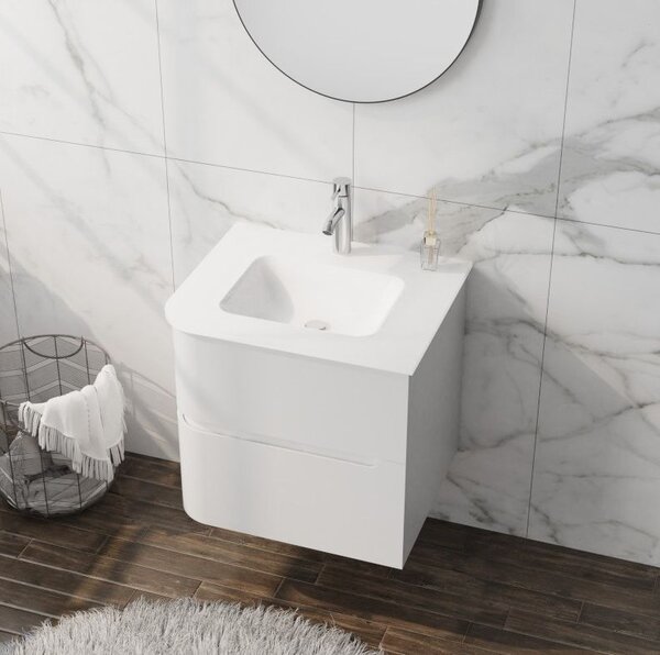 LaVita Atlanta lavoar cu dulap 60 cm alb 5900378335559
