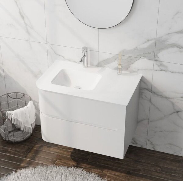 LaVita Atlanta lavoar cu dulap 80 cm alb 5900378335566