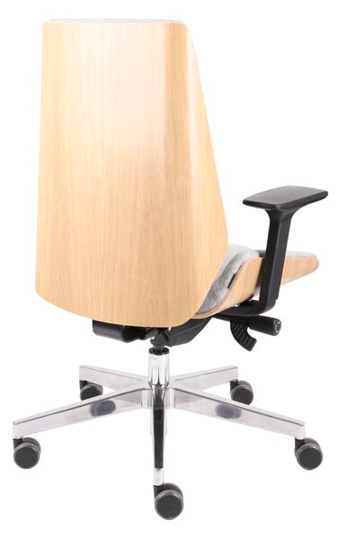 Scaun de birou Moon Wood - Furnir de stejar
