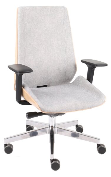 Scaun de birou Moon Wood - Furnir de stejar