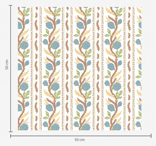 Tapet Dungi verticale cu flori albastre, Tapet flori, a00816v2 : Uwalls.ro