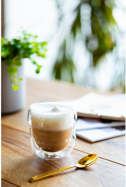 Cești 2 buc. pentru espresso/cu perete dublu din sticlă 70 ml Sferico – Vialli Design
