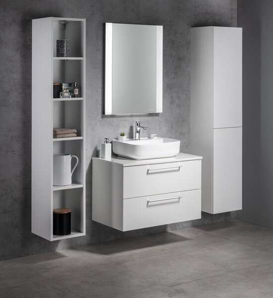 Sapho Sapho, dulap lavoar CIRASA 79,8x52x46cm, alb lucios, CR801-3030