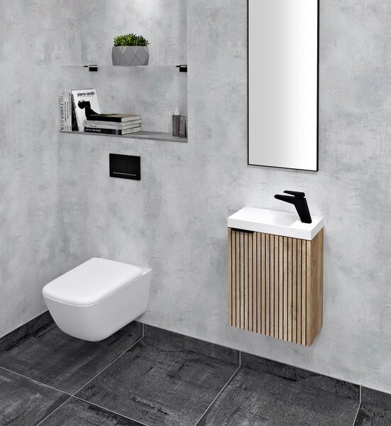 Sapho Sapho, Set de baie LATUS X 40, stejar alabama strip, KSET-078