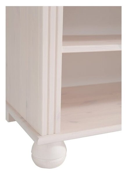 Bibliotecă albă din lemn de pin 77x116 cm Ella – Støraa