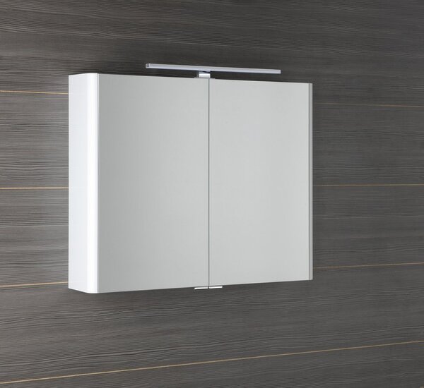Sapho Sapho, galerie LUCIE cu iluminare LED, 86x70x17cm, alb, LU085-0030