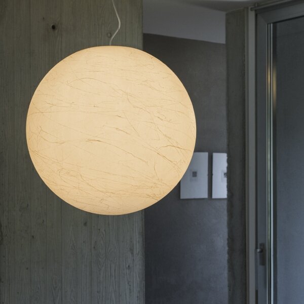 Lustră pe cablu Ideal Lux CARTA 1xE27/25W/230V d. 30 cm alb
