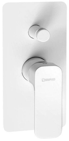 Sapho Sapho, baterie de duș SPY, 2 ieșiri, alb mat, PY42/14