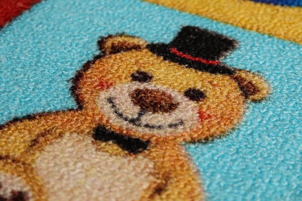 Covor Copii, Antiderapant, Sotron Hopscotch, Multicolor Multicolor, Dreptunghi, 100 x 150