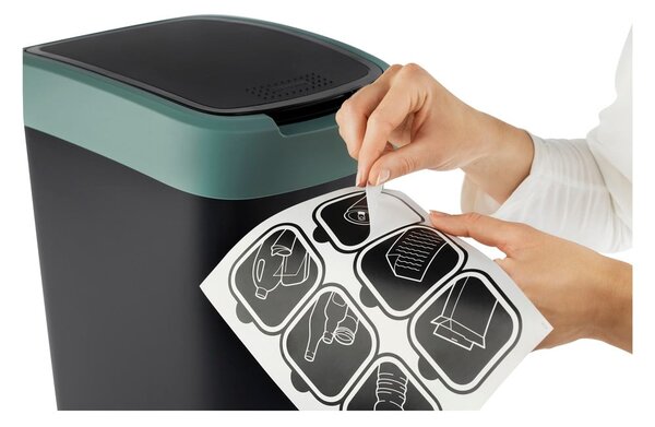 Coș de gunoi din plastic reciclat 25 l Twist - Rotho