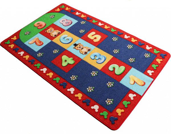 Covor Copii, Antiderapant, Sotron Hopscotch, Multicolor Multicolor, Dreptunghi, 100 x 150