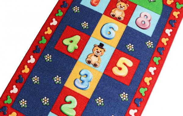 Covor Copii, Antiderapant, Sotron Hopscotch, Multicolor Multicolor, Dreptunghi, 100 x 150