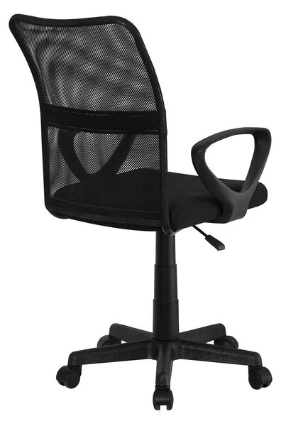 Scaun birou REMO 3 NEW, negru, plasa/plastic, 51x53x84/94 cm