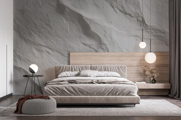 Tapet imitație de piatră albă în designul interior, Fototapet Textură, w04818 : Uwalls.ro