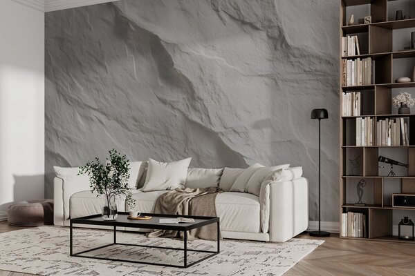 Tapet imitație de piatră albă în designul interior, Fototapet Textură, w04818 : Uwalls.ro