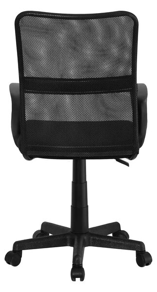 Scaun birou REMO 3 NEW, negru, plasa/plastic, 51x53x84/94 cm