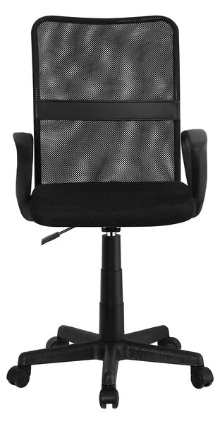 Scaun birou REMO 3 NEW, negru, plasa/plastic, 51x53x84/94 cm
