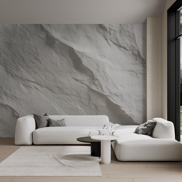 Tapet imitație de piatră albă în designul interior, Fototapet Textură, w04818 : Uwalls.ro