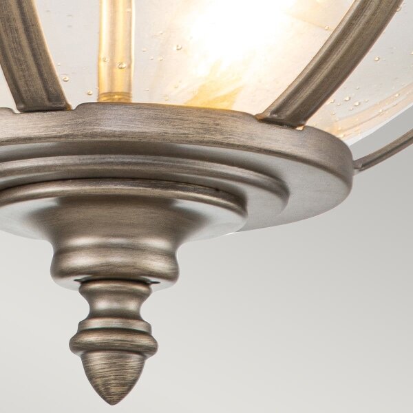 Kichler KL-HALLERON-F-BU - Plafonieră de exterior HALLERON 3xE14/40W/230V IP44