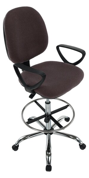 Scaun birou TAMBER, maro, stofa clasica, 62x57x116/137 cm