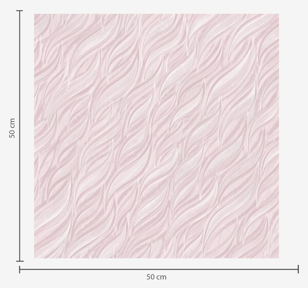 Tapet Valuri texturate, roz pudrat, Tapet abstract, a00688v1 : Uwalls.ro