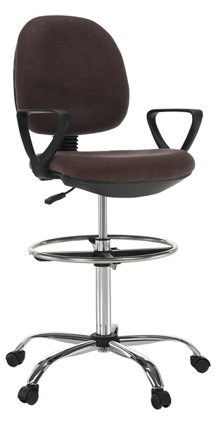 Scaun birou TAMBER, maro, stofa clasica, 62x57x116/137 cm