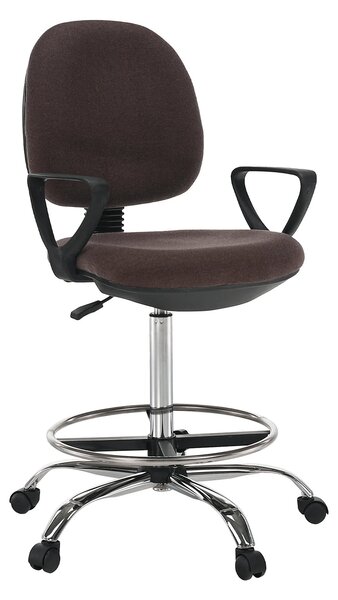 Scaun birou TAMBER, maro, stofa clasica, 62x57x116/137 cm