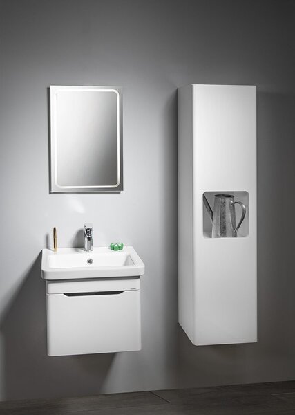Sapho Sapho, ELLA Dulap înalt 35x140x30cm, 1x uşă, stânga/dreapta, alb (70121LP), EL350-3030