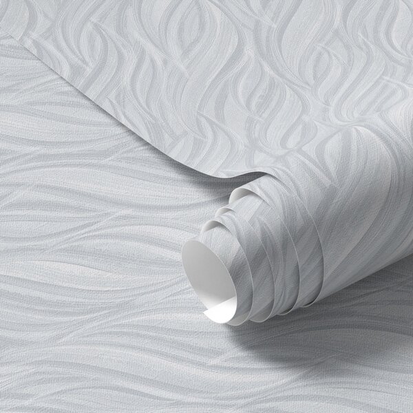 Tapet Valuri texturate, albastru-gri rece, Tapet abstract, a00688v3 : Uwalls.ro