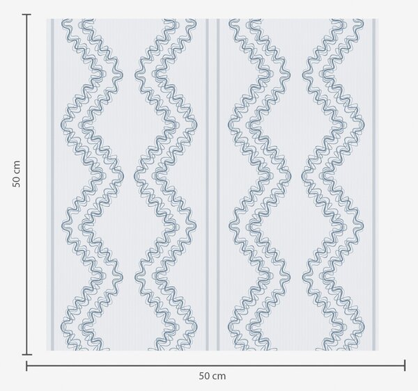 Tapet Zigzaguri din dantelă, albastru rece, Tapet abstract, a00689v1 : Uwalls.ro