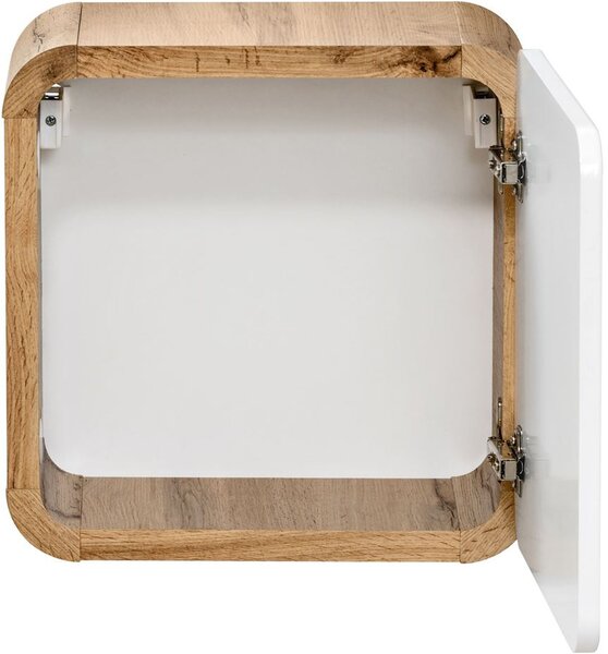 Comad Aruba White dulap 35x22x35 cm laterala pe perete alb-stejar ARUBAWHITE831FSC