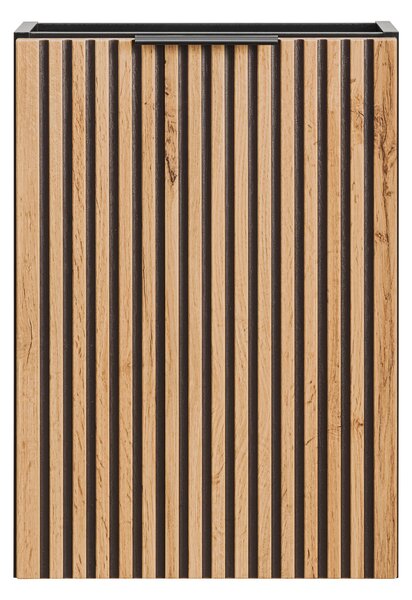 Comad Xilo dulap 40x22x57 cm sub chiuveta pe perete negru-stejar XILO BLACK WOTAN 82-40-D-1D
