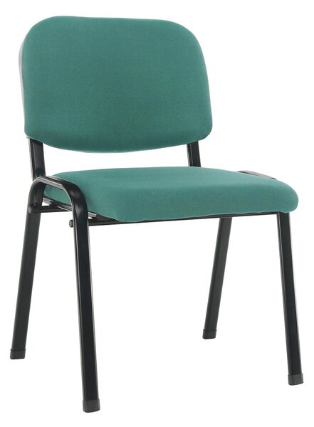 Scaun ISO 2, verde/negru, stofa, 53x55x82 cm