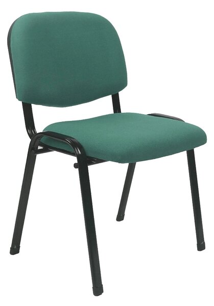 Scaun ISO 2, verde/negru, stofa, 53x55x82 cm