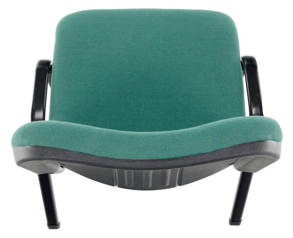 Scaun ISO 2, verde/negru, stofa, 53x55x82 cm