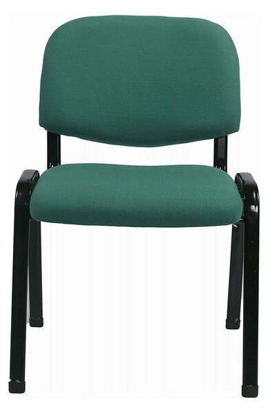 Scaun ISO 2, verde/negru, stofa, 53x55x82 cm