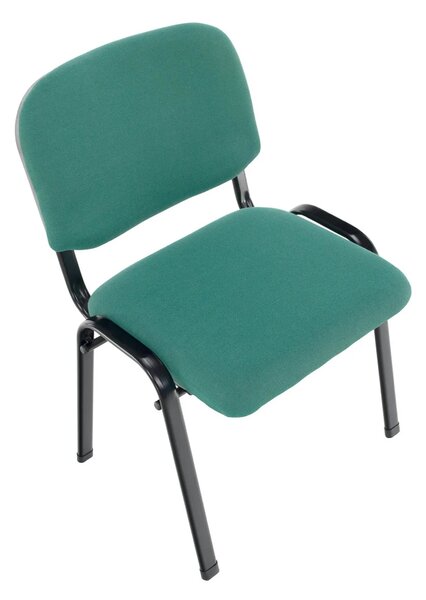 Scaun ISO 2, verde/negru, stofa, 53x55x82 cm