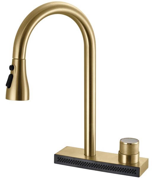 Baterie de bucătărie REA CONOR BRUSH GOLD