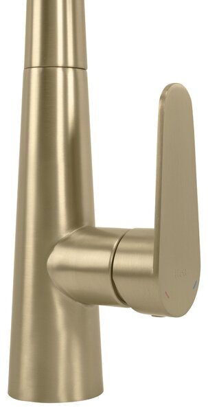 Baterie de bucătărie REA Ross BRUSH GOLD