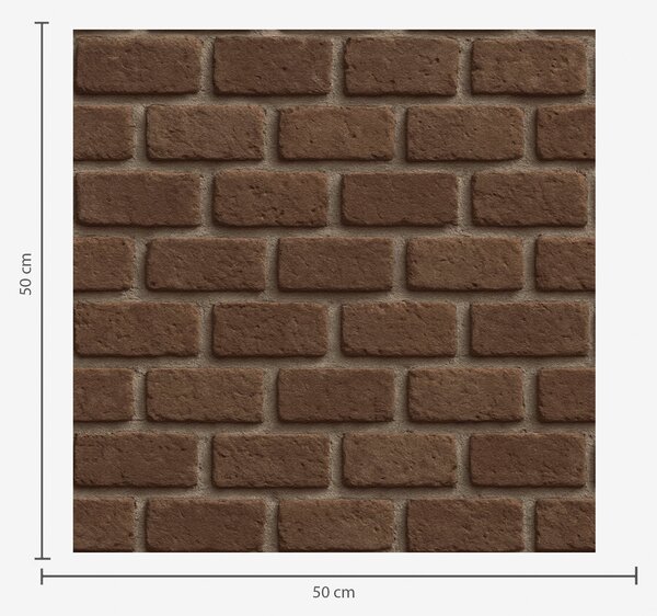 Tapet Textură rustică de cărămidă maro, Tapet loft, a00879 : Uwalls.ro